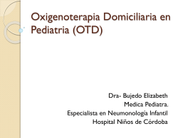 Oxigenoterapia Domiciliaria en Pediatria
