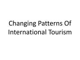 Changing Patterns Of International Tourism