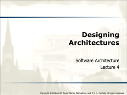 Designing Architectures
