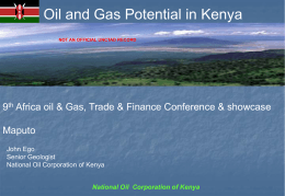 KENYA ONSHORE AND OFFSHORE