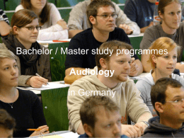Experience with the new Bachelor / Master study …