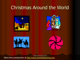 Christmas Around - World of Teaching