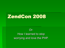 ZendCon 2008