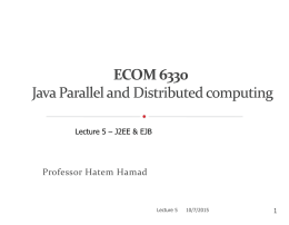 ECOM 6331 Distributed Systems Fall 2009
