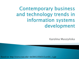 Contemporary business and technology trends in …
