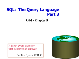 SQL Queries - University of California, Berkeley