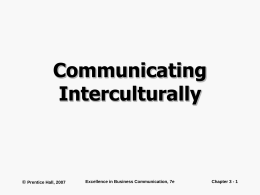 Communicating Interculturally
