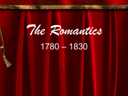The Romantics - Westminster Academy