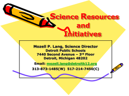 Science Resources and Initiatives