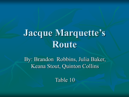 Jacques Marquette ppt - Castle Rock School District