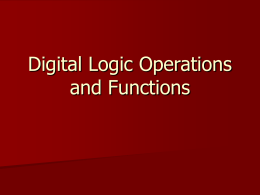 Digital Logic Functions