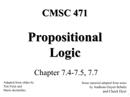 Propositional Logic Slides - SEAS