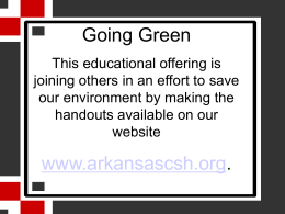 RED & GRAY - Arkansas Coordinated School Health Program