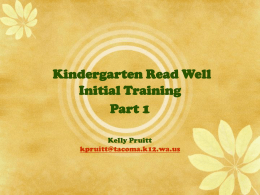 Read Well Kindergarten