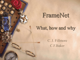 FrameNet - Courses | UC Berkeley School of Information