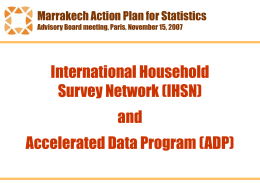 MAPS Marrakech Action Plan for Statistics
