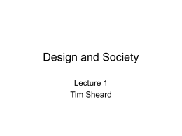 Design and Society - Portland State University