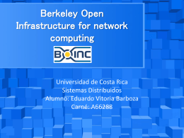 Berkeley Open Infrastructure for network computing