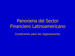 Panorama del Sector Financiero Latinoamericano