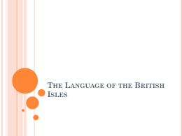 The Language of the British Isles