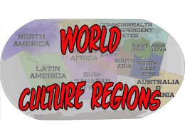 World Culture Regions