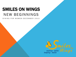 Smiles on wings - Dining for Women