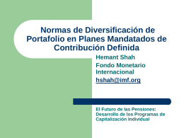 Pension Fund Portfolio Diversification Rules