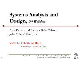 Systems Analysis and Design Allen