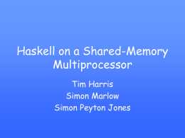 Haskell on a Shared-Memory Multiprocessor