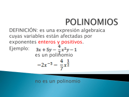 POLINOMIOS - Portal del Colegio de la Inmaculada