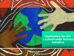 Vocabulary for All: a school