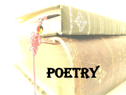 Poetry - Harrison High School