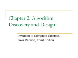Chapter 2: Algorithm Discovery and Design