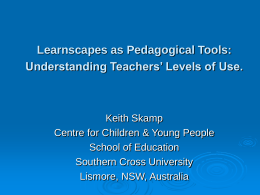 The Impact of Available Learnscapes on Teachers
