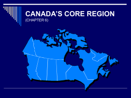 Canada’s Core Region - University of Minnesota Duluth
