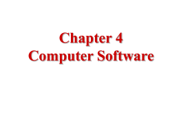 Computer Software - University of Baltimore Home Page …