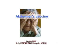 Alzheimer’s vaccine Merzougui Mehdi, Mylle Alexandre, C