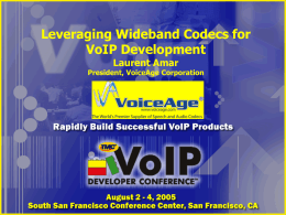 VoIP Developers Conference