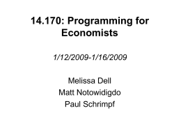 14.170: Programming for Economists