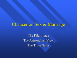 Chaucer on Sex & Marriage