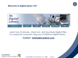 Introduction to Digital Books