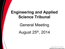 Secretary Report - The UC Engineering and Applied Science