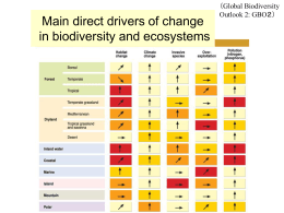 Status and trends of biodiversity