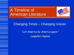 American Literature - Harrison High School
