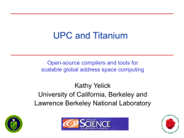 UPC and Titanium