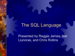 The SQL Language