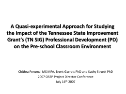 A Quasi-experimental Approach for Studying the Impact …