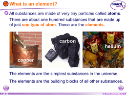 8E Atoms and Elements