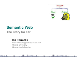 Semantic Web: the Story So Far