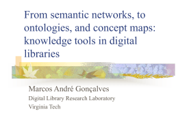 From semantic networks, to ontologies, and concept …